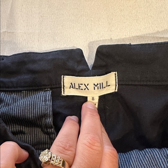 Alex Mill Boy Pleated Chino pant slacks‎ Pants Blue Navy Navy Women's size 8 EUC - Picture 3 of 5